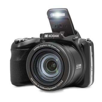 Appareil photo numérique Kodak PIXPRO AZ425 Noir + seconde batterie type LB060 + carte mémoire 32 Go