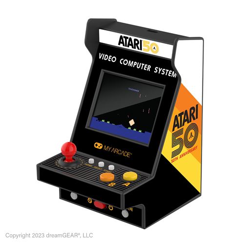 Console rétrogaming Just For Games Nano Player PRO Atari 50th Anniversary 100 jeux en 1 Noir et Orange