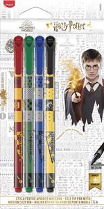 4 stylos feutres Maped Harry Potter