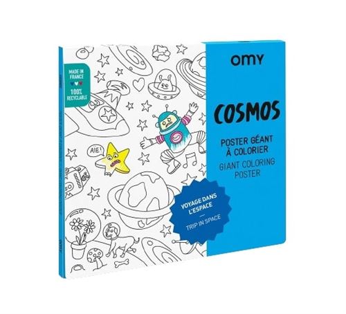Jeu créatif Omy Poster Géant à colorier Cosmos 100 x 70 cm