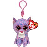 Porte-clés en peluche Ty Beanie Boo's Clip Cassidy le Chat