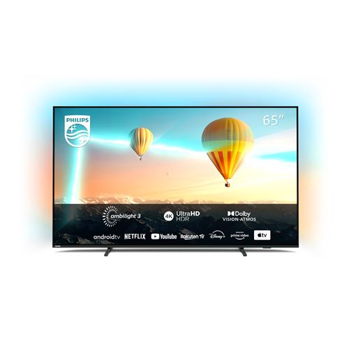 TV LED Philips Ambilight 65PUS8007/12 164 cm 4K UHD Android TV Noir 2022