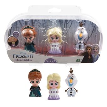 Pack 3 Figurines Lumineuses Disney Frozen 2 La Reine des Neiges Whisper et Glow S2 Modèle aléatoire
