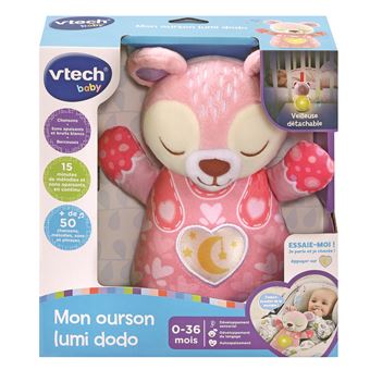 Peluche interactive Vtech Baby Mon ourson Lumi Dodo Rose