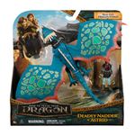 Pack 2 Figurines Dragon et Viking Dreamworks Dragons Movie 25 cm Modèle aléatoire