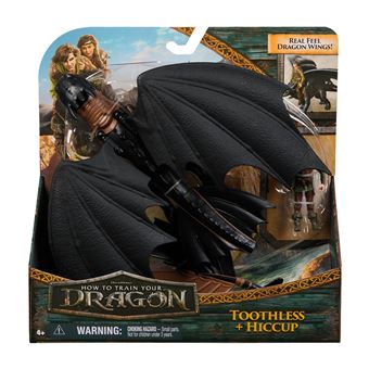 Pack 2 Figurines Dragon et Viking Dreamworks Dragons Movie 25 cm Modèle aléatoire