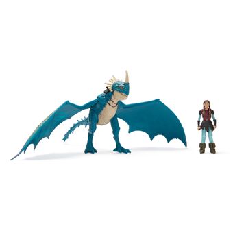 Pack 2 Figurines Dragon et Viking Dreamworks Dragons Movie 25 cm Modèle aléatoire
