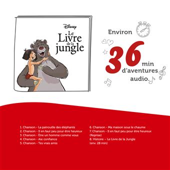 Figurine Tonies Disney Le Livre De La Jungle pour Conteuse Toniebox