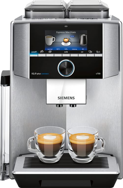 Siemens EQ.9 plus connect s700 TI9573X1RW - Automatisch koffiezetapparaat met cappuccinatore - 19 bar - roestvrij staal
