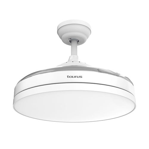 Ventilateur De Plafond Taurus Fresko Hide&Go Blanc
