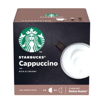 Pack de 12 capsules Dolce Gusto Starbucks Nescafé Cappuccino - 1