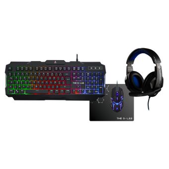 Pack Gaming The G-Lab Argon Clavier + Souris + Casque - 1