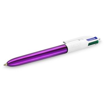 Stylo à bille Bic Shine 4 couleurs Violet