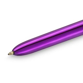 Stylo à bille Bic Shine 4 couleurs Violet