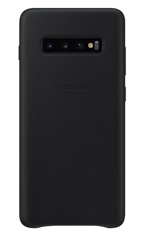 Coque en cuir Samsung Noir pour Galaxy S10 Plus