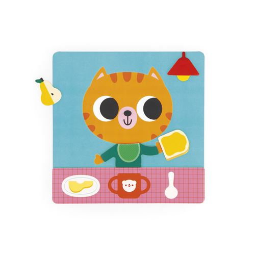 Jeu Éducatif Janod J05446 – Petit Chat des Rituels avec 30 Aimants