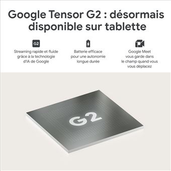 Tablette tactile Google Pixel Tablet 11" 256 Go Porcelaine