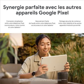 Tablette tactile Google Pixel Tablet 11" 256 Go Porcelaine