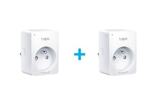 Pack de 2 Mini prises connectées WiFi avec suivi de consommation TP-LINK Tapo P110M Blanc