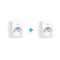 Pack de 2 Mini prises connectées WiFi avec suivi de consommation TP-LINK Tapo P110M Blanc