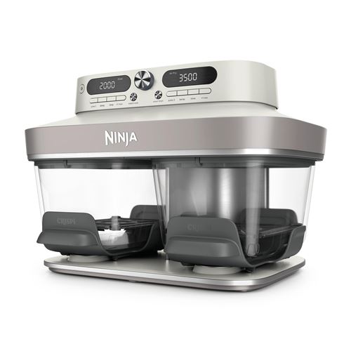 Ninja Beige Air Fryer Crispi Dualzone 8-En-1 Dd102euiv2 Contenant En Verre