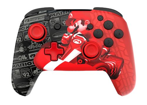 Manette sans fil Turtle Beach Rematch Glow Grand Prix Mario pour Nintendo Switch et Nintendo Switch (modèle OLED)
