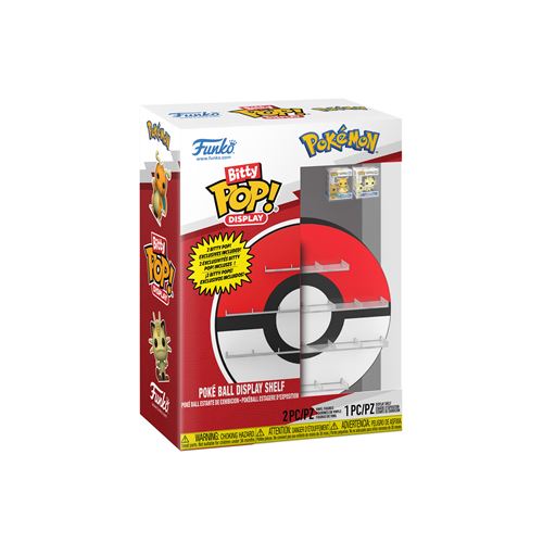 Funko Figurine Bitty Pop Etagère D'exposition Poké Ball Avec 2 Figurines Pokémon