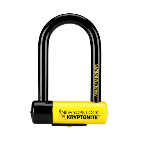 Antivol Kryptonite New-U New York Fahgettaboudit Mini Noir et Jaune