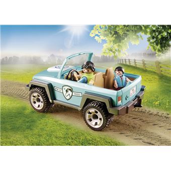 Playmobil Country 70511 Voiture avec remorque pour poney