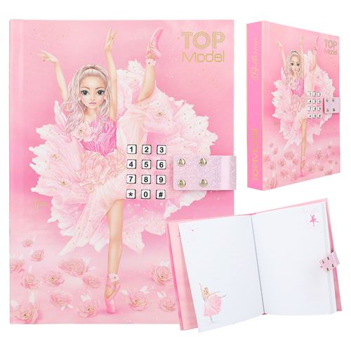 Dessin et coloriage enfant Top Model Carnet secret sonore Ballet Rose