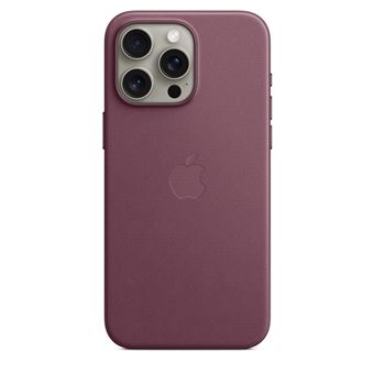 Coque en tissage fin avec MagSafe pour iPhone 15 Pro Max Mûre