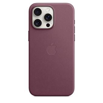 Coque en tissage fin avec MagSafe pour iPhone 15 Pro Max Mûre