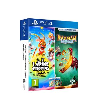 Compilation Lapins Crétins: Party of Legends + Rayman Legends PS4