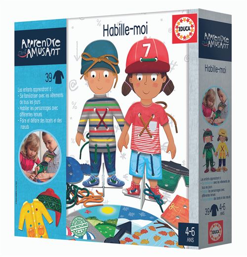 Jeu couleur et forme Educa Habille-Moi