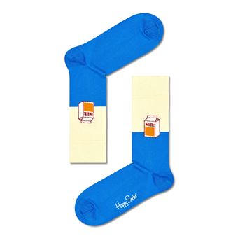 Chaussettes hautes et mi-bas Happy Socks Milk Taille 36-40