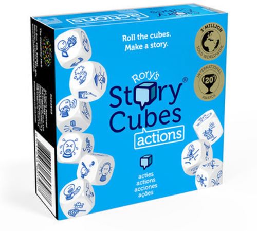Jeu de pions Rory's Story Cubes 02 Actions Bleu Asmodée