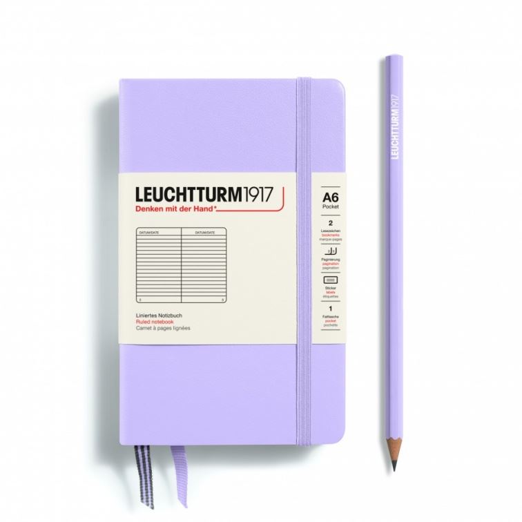 Carnet De Notes De Poche LEUCHTTURM1917 - Couverture Rigide A6 - 187 Pages Numérotées - Quadrillé Mûre