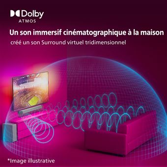 Barre de son Phillips TAB8507B Dolby Atmos 3.1 Noir