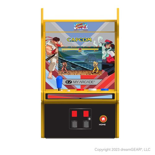 Console Rétrogaming Just For Games Micro Player Pro Super Street Fighter Ii Blanc Et Orange