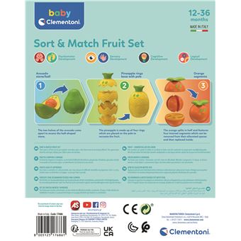 Jeu d'éveil Clementoni Mes fruits à assembler