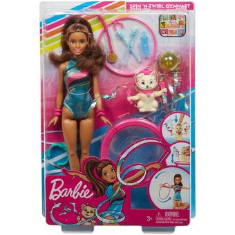 Poupée et coffret de jeu Gymnastique Barbie Équipe Stacie 