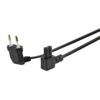 Cordon électrique secteur coudé noir 3 m - Chargeur et câble d'alimentation  PC - Achat & prix