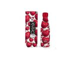 Bouteille 3D Itotal Cœur I Drink 500 ml Rouge et blanc