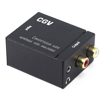 Convertisseur audio CGV Numérique vers Analogique Noir