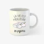 Mug Kapsul La vie est meilleure en pyjama