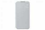 Etui Folio Smart LED View pour Samsung Galaxy S22 Gris clair