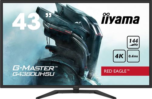 Ecran PC Gamer Iiyama G-Master G4380UHSU-B1 43 4K UHD Noir