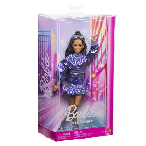 Poupée Barbie Deluxe Style Métali-Bleu