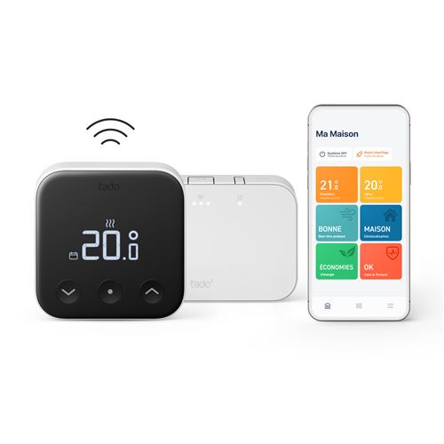Tado Thermostat Intelligent sans fil X + Bridge X Kit de démarrage - vue 3