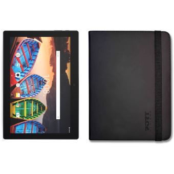 Pack Fnac Tablette Lenovo TB-X103F ZA1U0031SE 10.1'' 16 Go Noire + Etui universel Port Designs Noumea Noir - 1